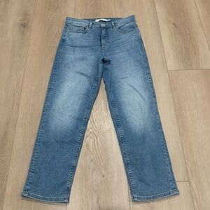 ICHI Jeans Raven Straight Leg Mid Rise Light Wash 28